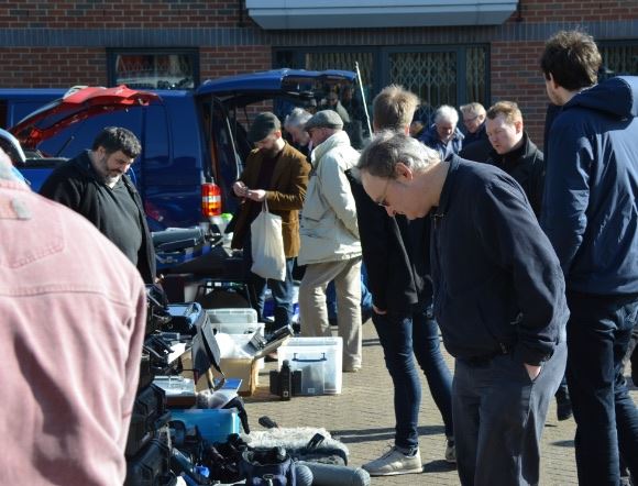 Browsing for bargains at the IPS boot sale